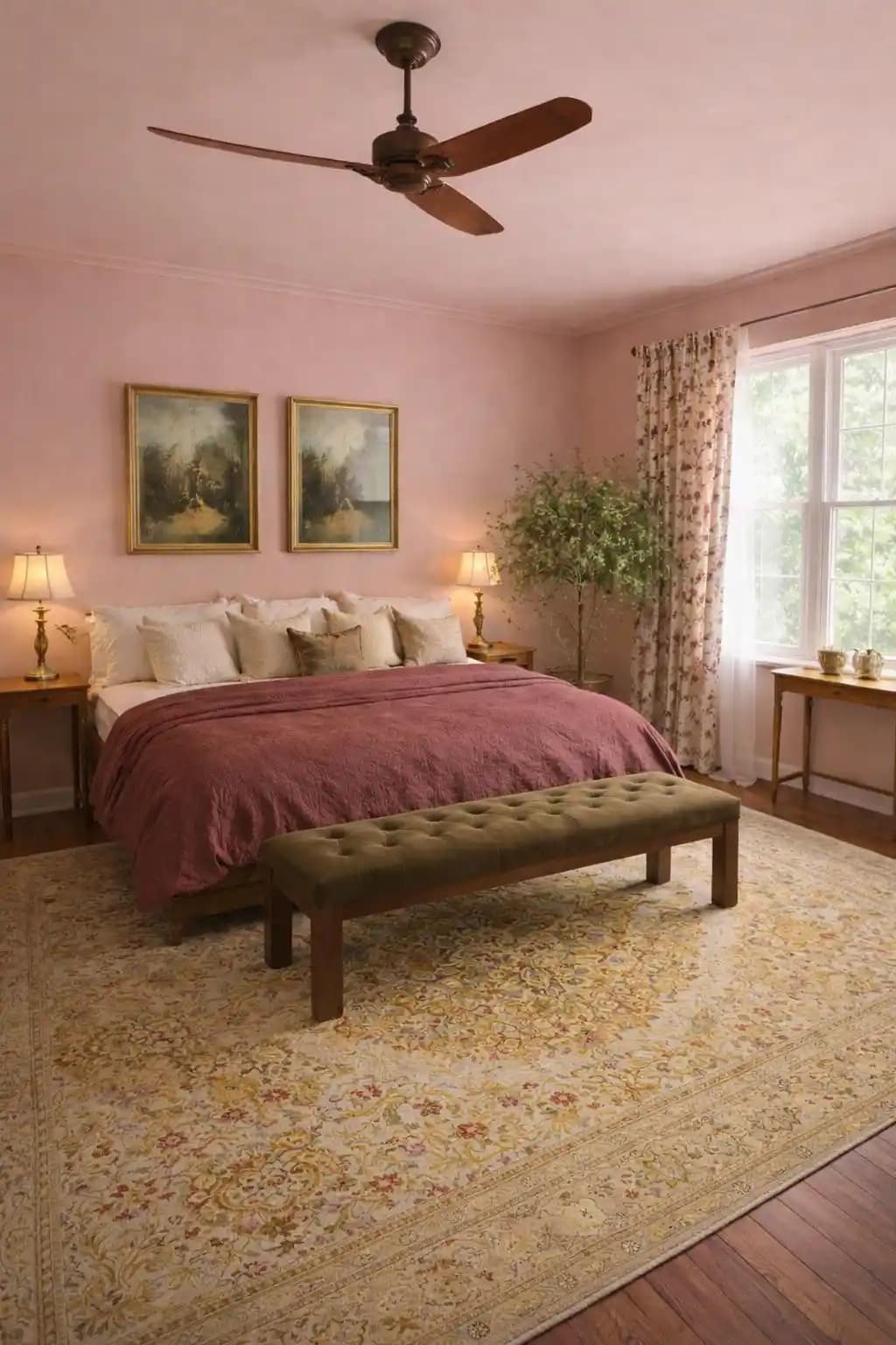 Vintage ve Tozlu Pembe Tonlarında Duvar Boyası Seçimi ve Renk Uyumu Rehberi