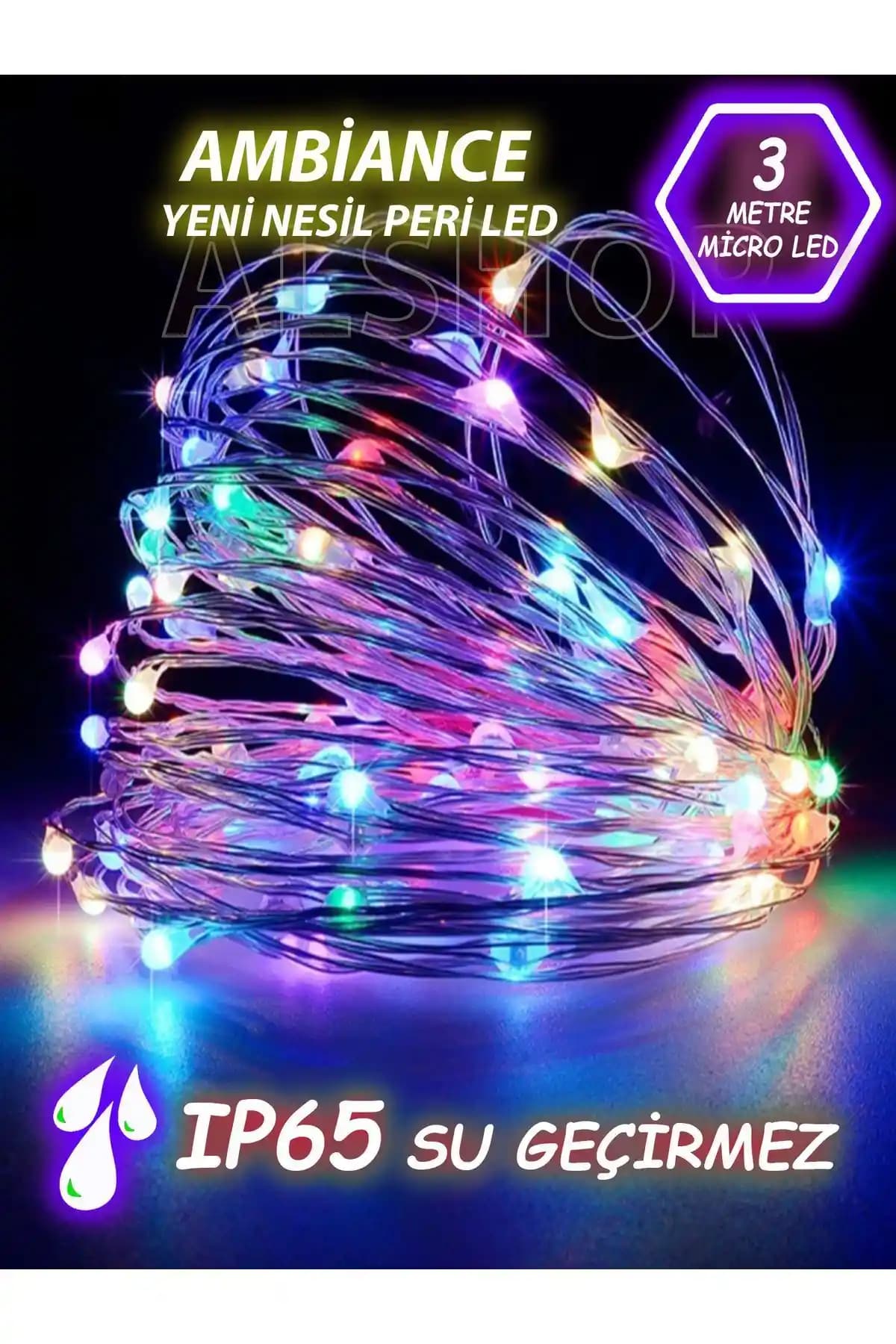 ALSHOP 3 Metre RGB Peri Led Işık Seti Modern ve Esnek Dekoratif Aydınlatma Çözümü