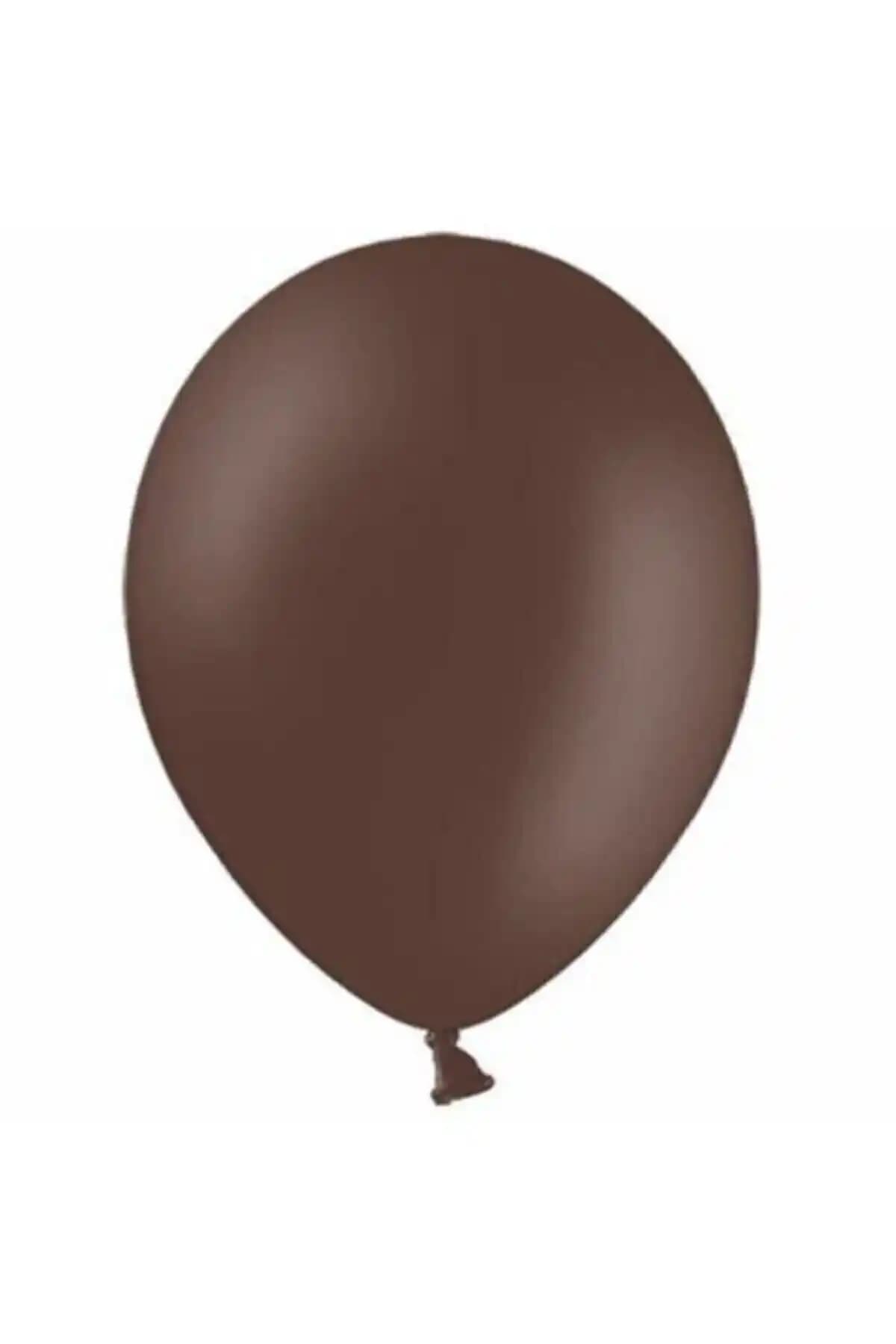 BalonEvi Düz Kahverengi Metalik Balon 12 İnç Şık ve Modern Dekorasyon Unsuru