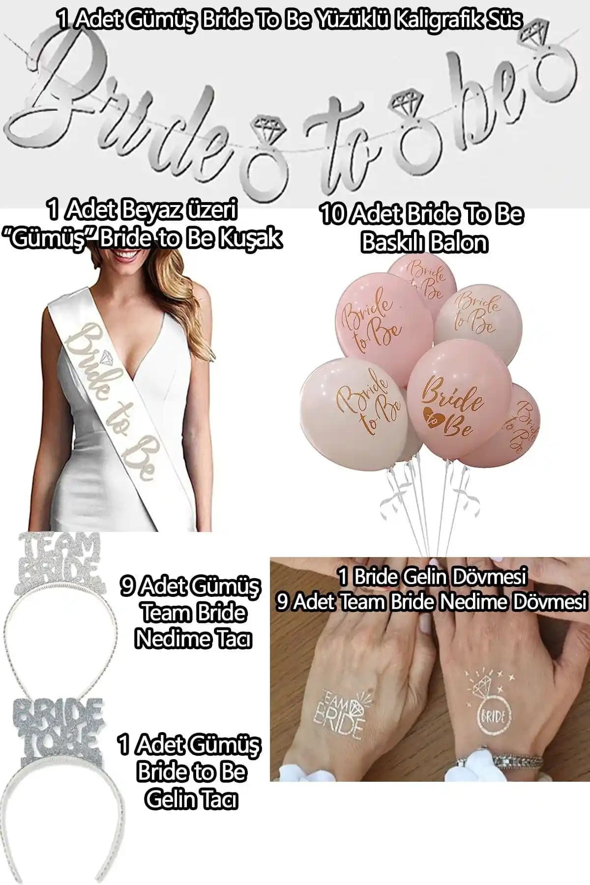 Bride To Be Partisi Seti ile Unutulmaz Bekarlığa Veda Deneyimi Yaratın
