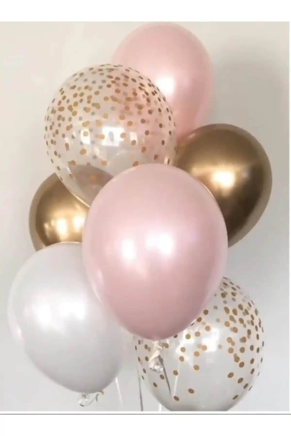 Ekin Süs Pembe ve Altın Renkli Balon Demeti ile Etkinliklerinizi Şıklıkla Taçlandırın