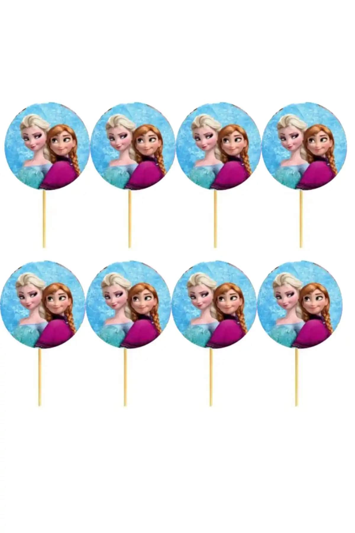 Elsa Karlar Ülkesi Temalı Parti Kürdanları 20'li Paket Çocuk ve Gençler İçin