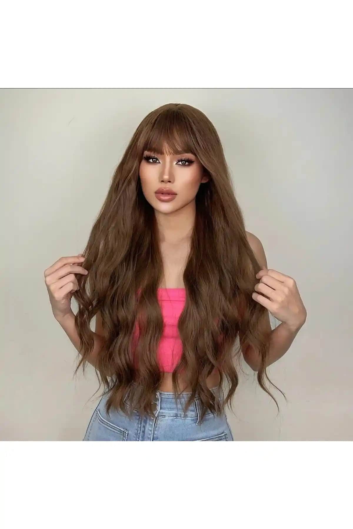 Fenomen Peruk Luxury Kıvırcık Kahve Vip Serisi: Doğal Görünüm ve Konfor Sunan Peruk