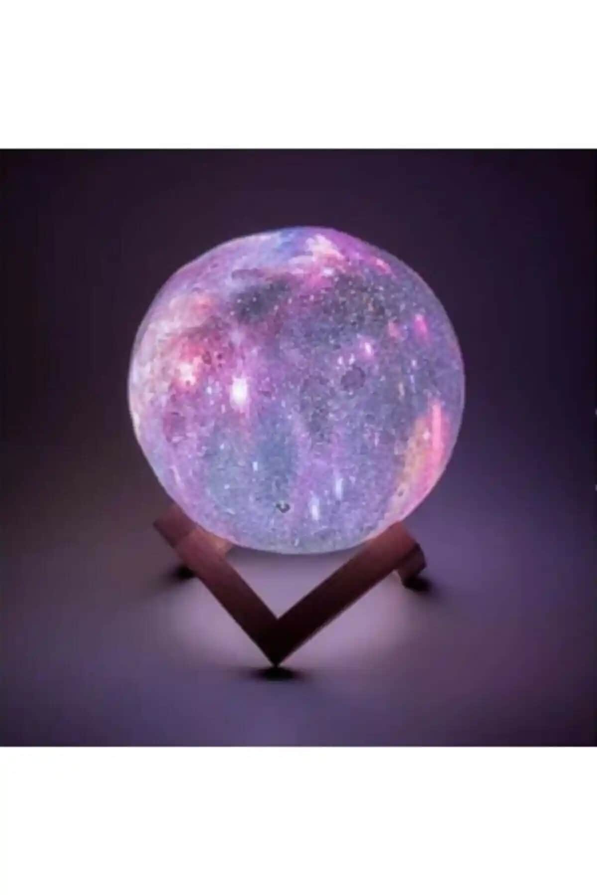 Galaksi Gezegen Gece Lambası: Renk Değiştiren Dekoratif Uzay Temalı Aydınlatma Çözümü