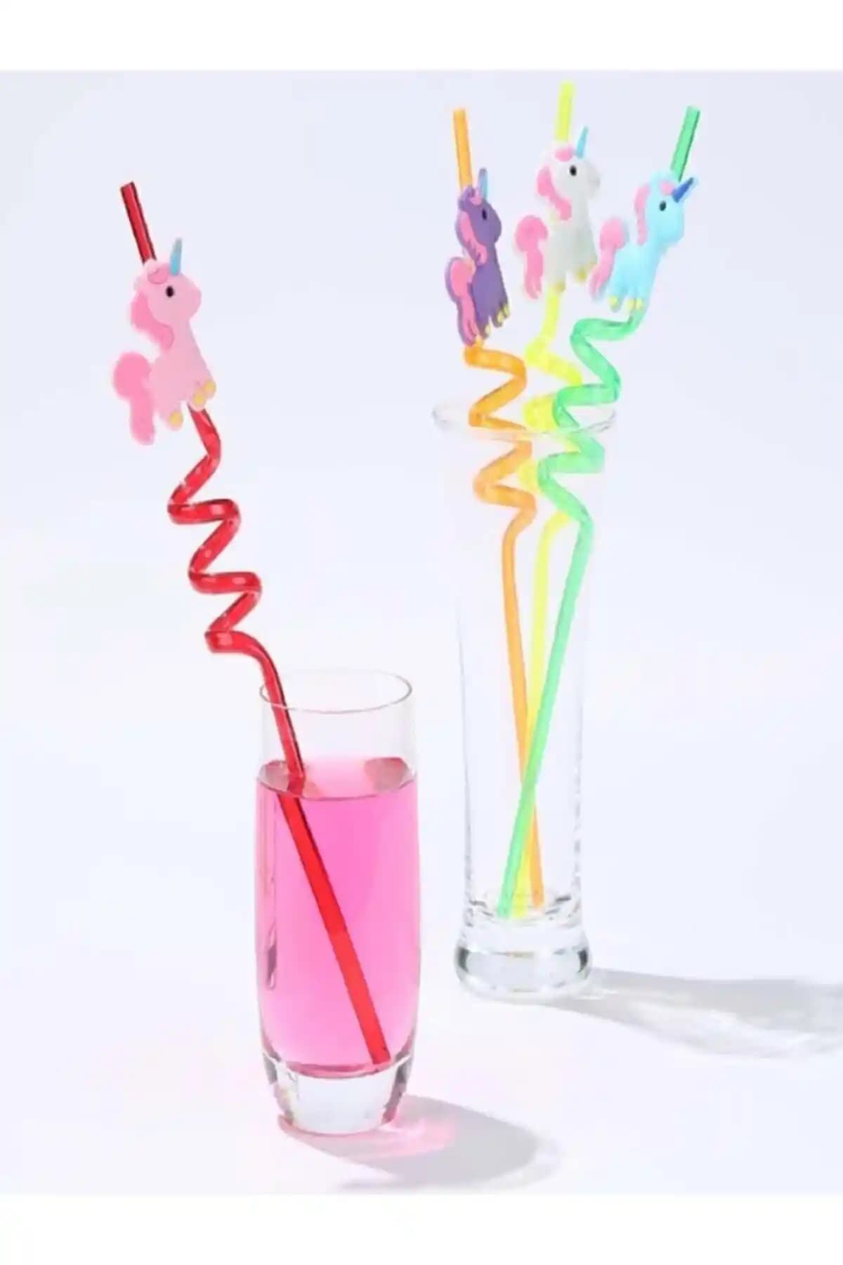 Genel Markalar Dörtlü Renkli Emojili Pipet: Eğlence ve Fonksiyonelliğin Buluşması