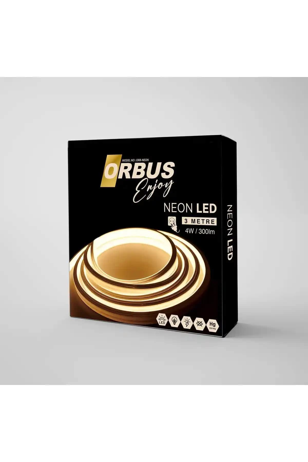 Genel Markalar Neon Esnek Şerit LED 3 Metre Gün Işığı 220 Volt Dekoratif Aydınlatma