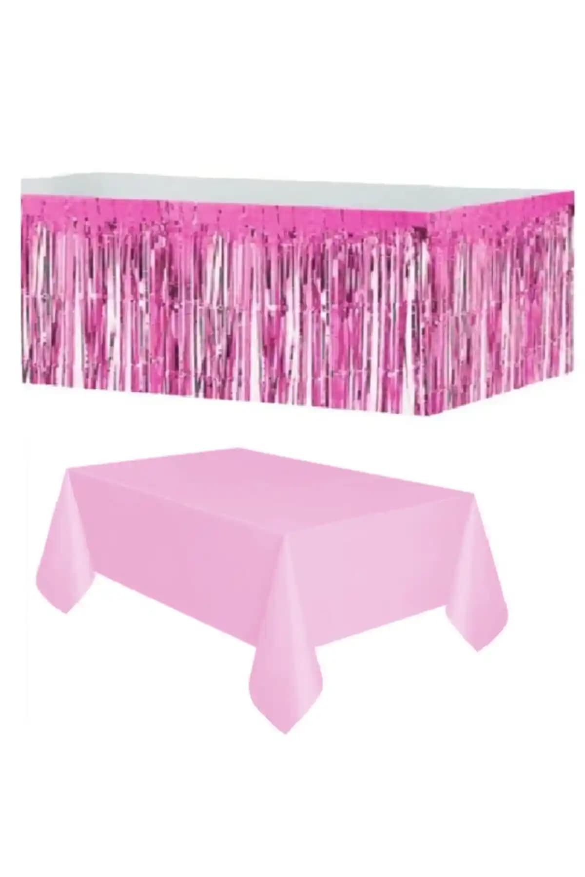 Genel Markalar Pembe Metalize Masa Eteği ve Masa Örtüsü Ürünleri Detaylı İnceleme