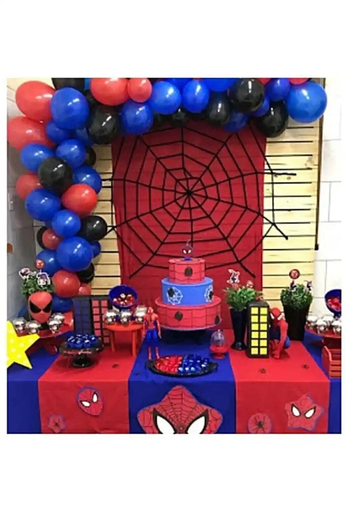 Genel Markalar Spiderman Konsept 100 Adet Renkli Balon Seti ile Kutlamalarınızı Canlandırın