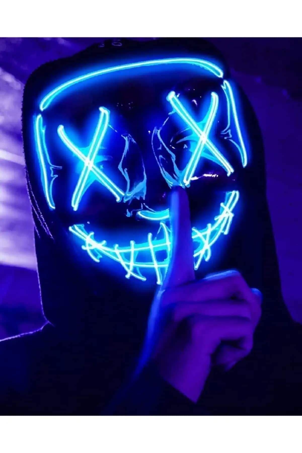2025'te Gecenin Yıldızı Olun: Hallowen Led Neon Parti Maskesiyle Tanışın