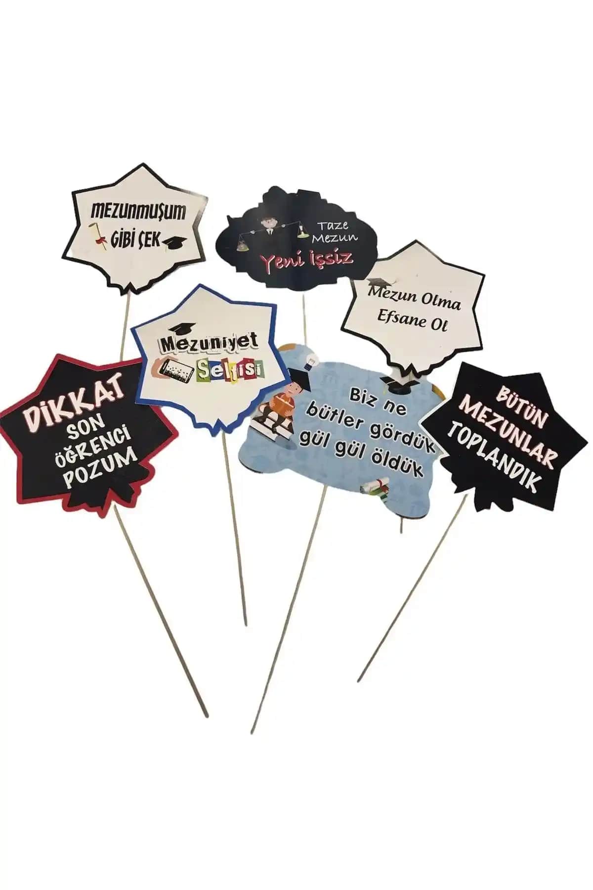 Happyland Mezuniyet Balonları ve Konuşma Çubukları ile Kutlamalara Renk Katın