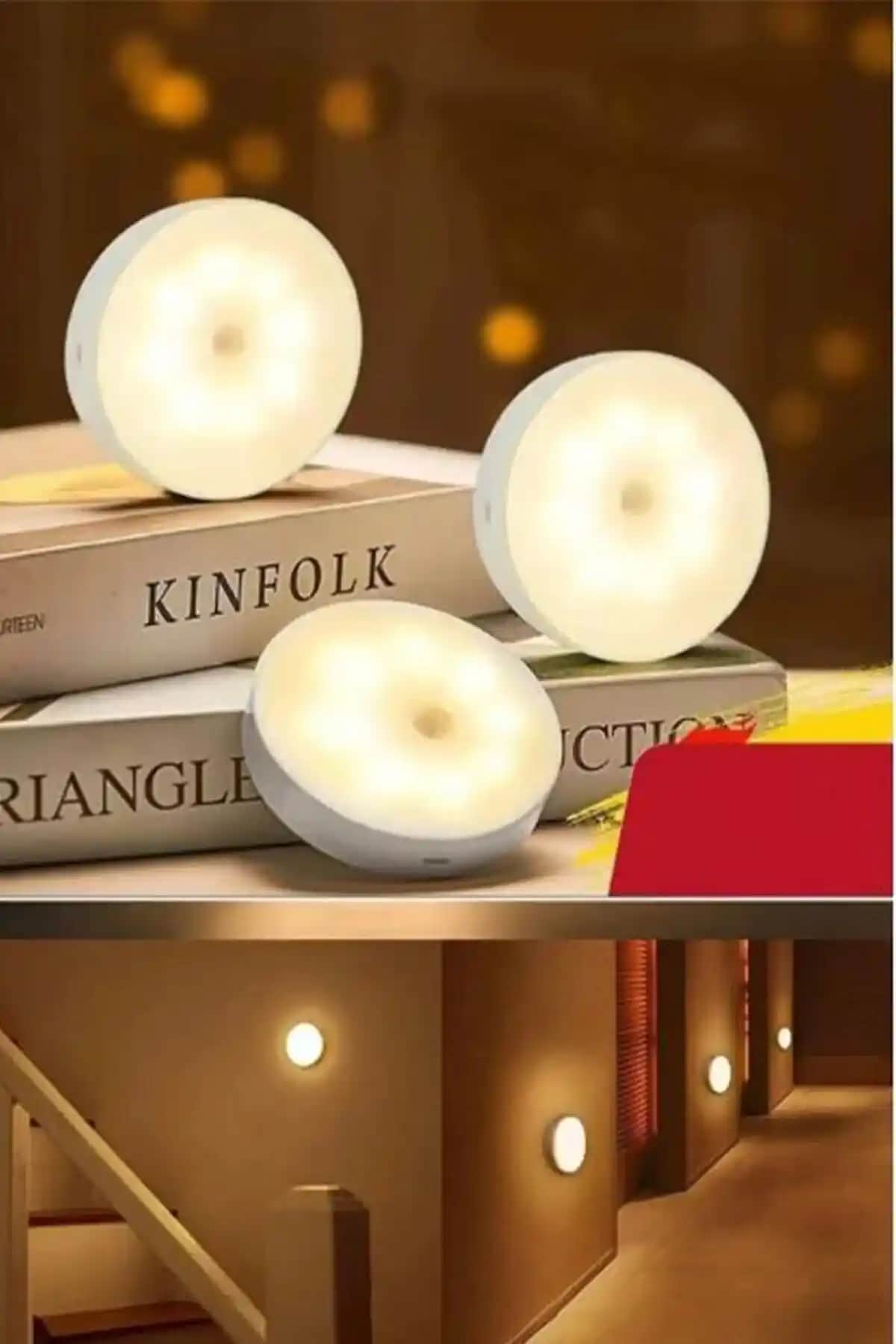 Hareket Sensörlü USB Şarjlı LED Işık ile Modern ve Pratik Aydınlatma Çözümü