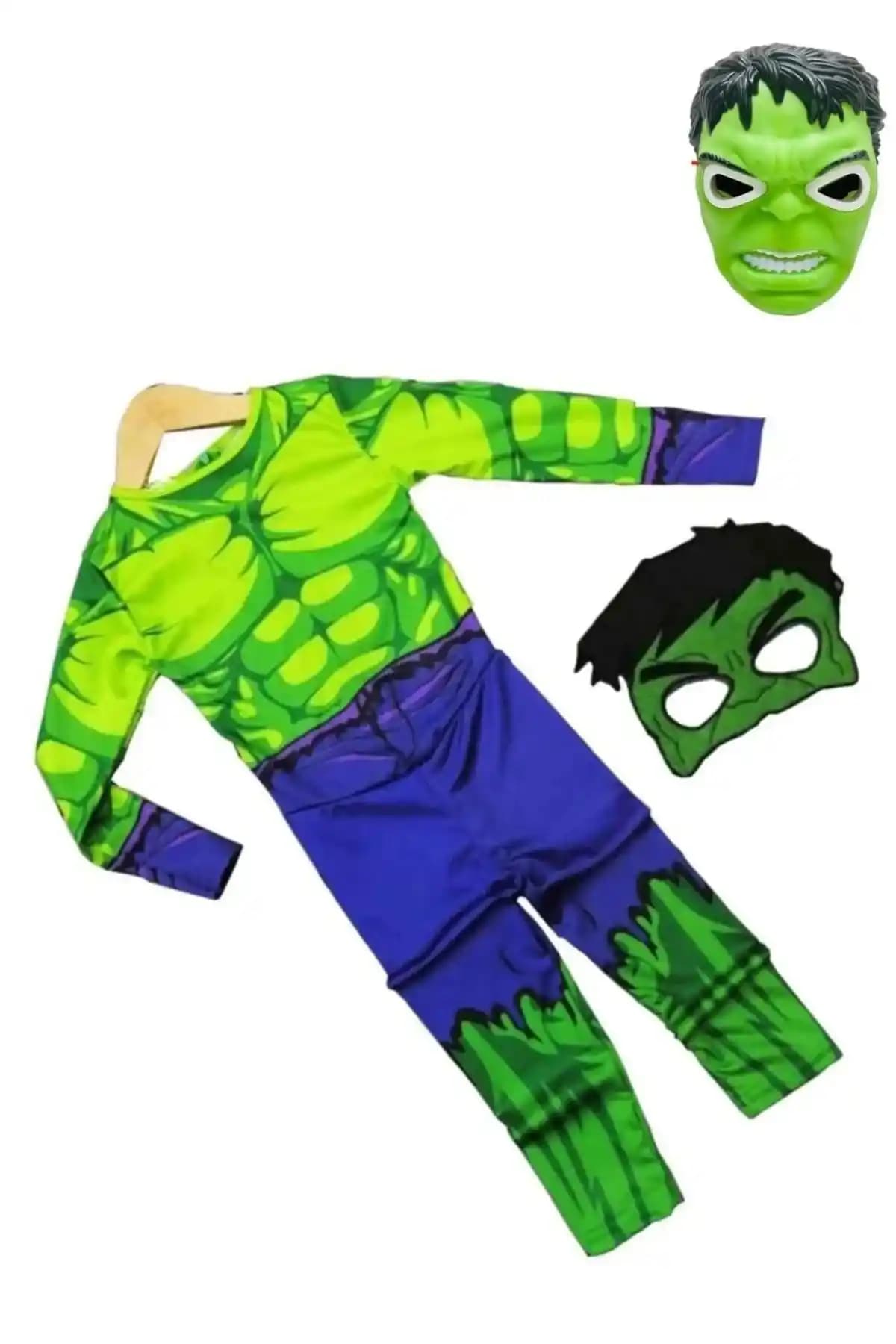 Hulk Işıklı Maskeli Çocuk Kostümü: Güvenli ve Eğlenceli Süper Kahraman Kostümü