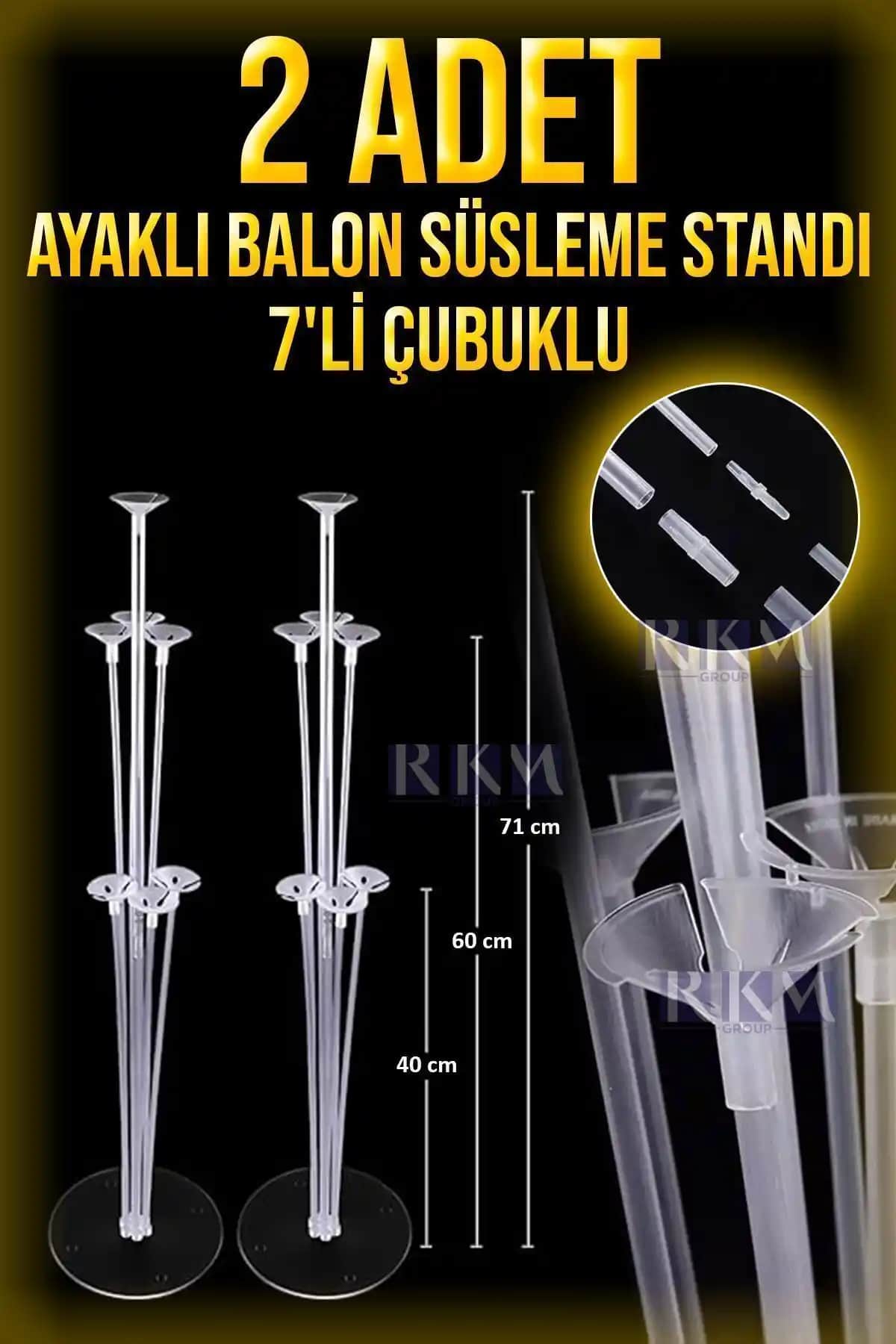 İki Adet Balon Süsleme Standı Seti ile Etkileyici ve Pratik Dekorasyon Çözümü