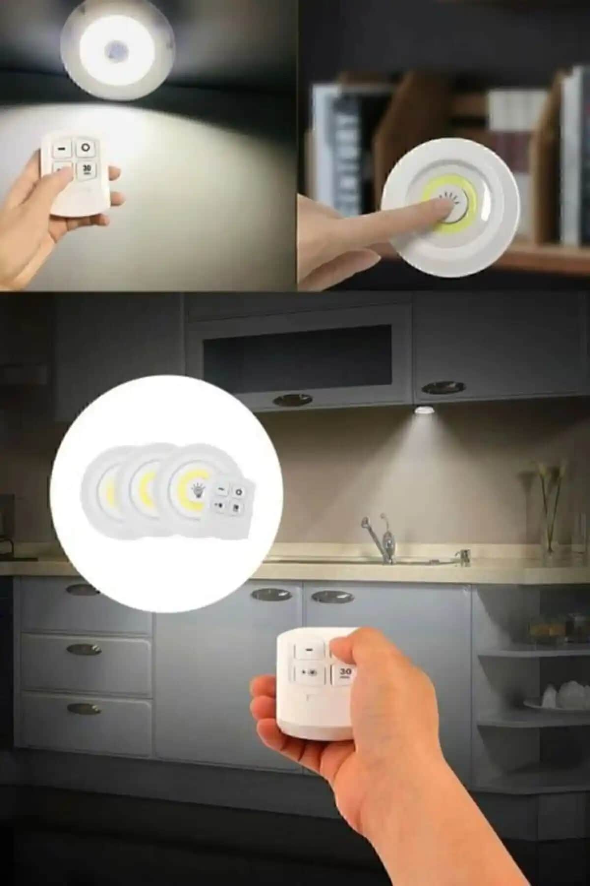 Kablosuz Pilli LED Spot Lambalar ile Modern ve Pratik Aydınlatma Çözümü