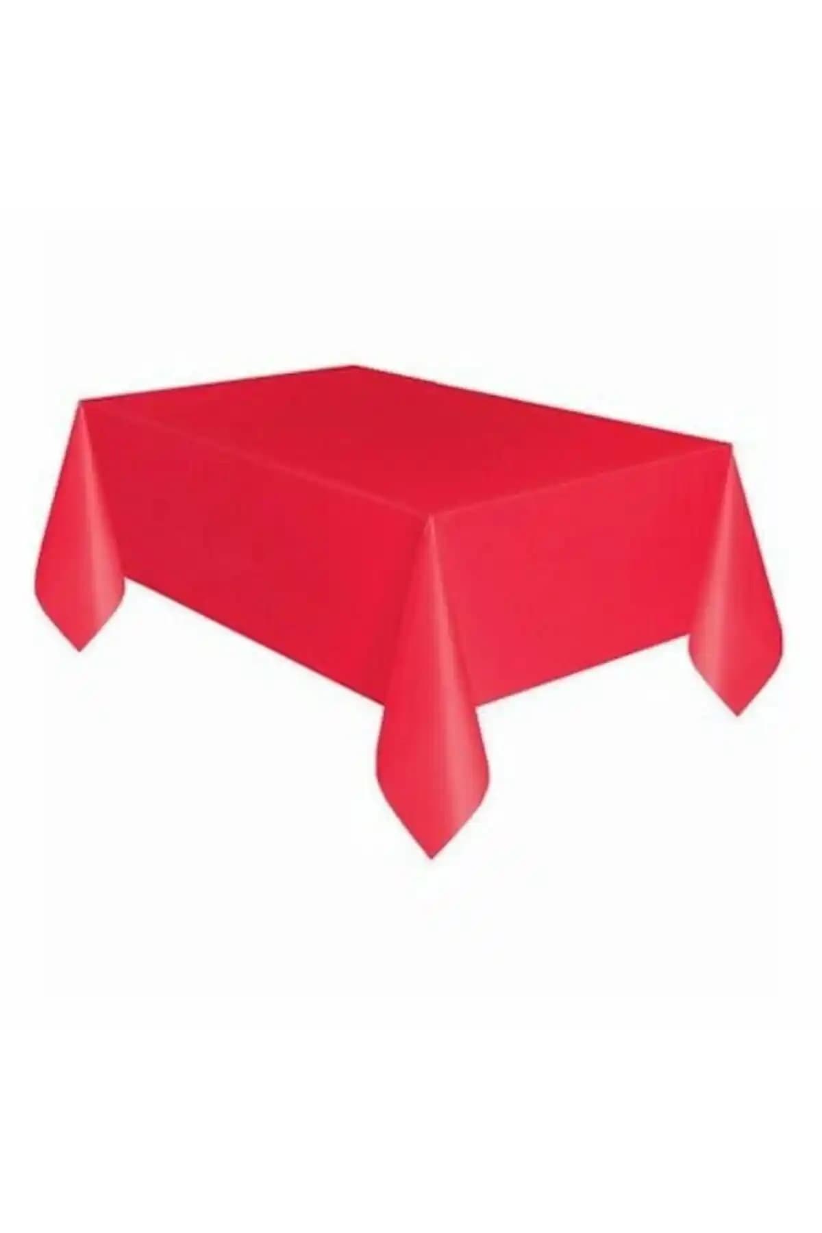 Kırmızı Masa Örtüsü 120x180 cm - Pratik, Dayanıklı ve Çevre Dostu Parti Malzemesi