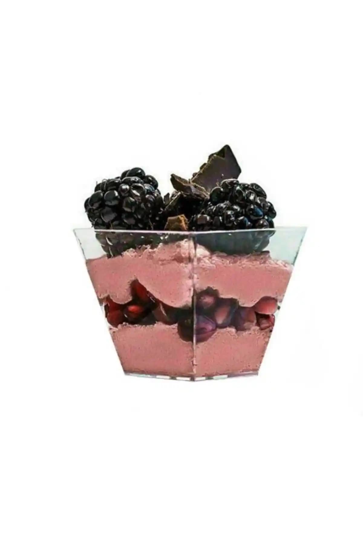 Kristal Plastik Akrilik Prizma Kübik Kase: Şeffaf ve Dayanıklı Mutfak Gereci