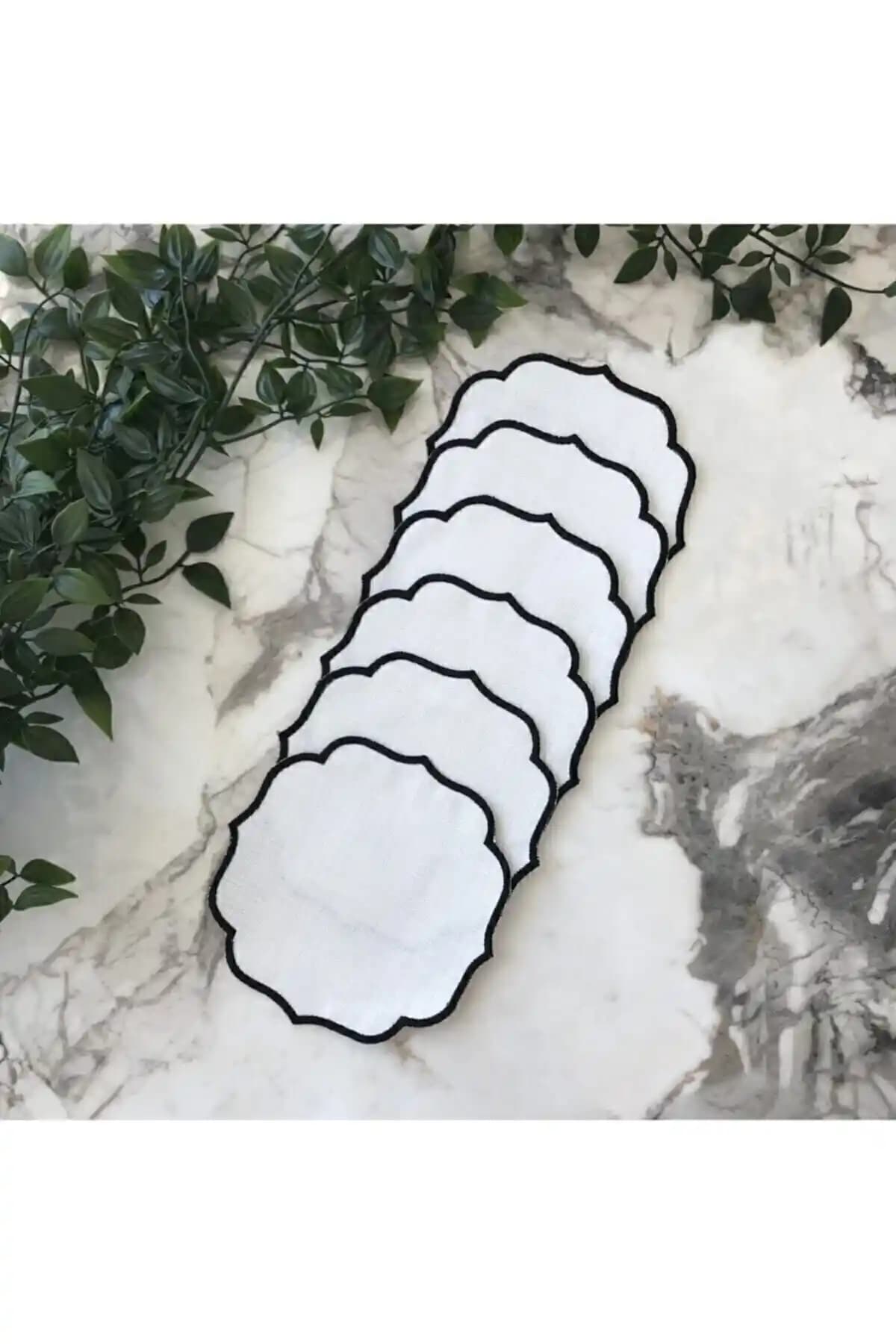 Kristal Tasarım 6'lı Sade Kokteyl Peçetesi Estetik ve Dayanıklı Kullanım İçin