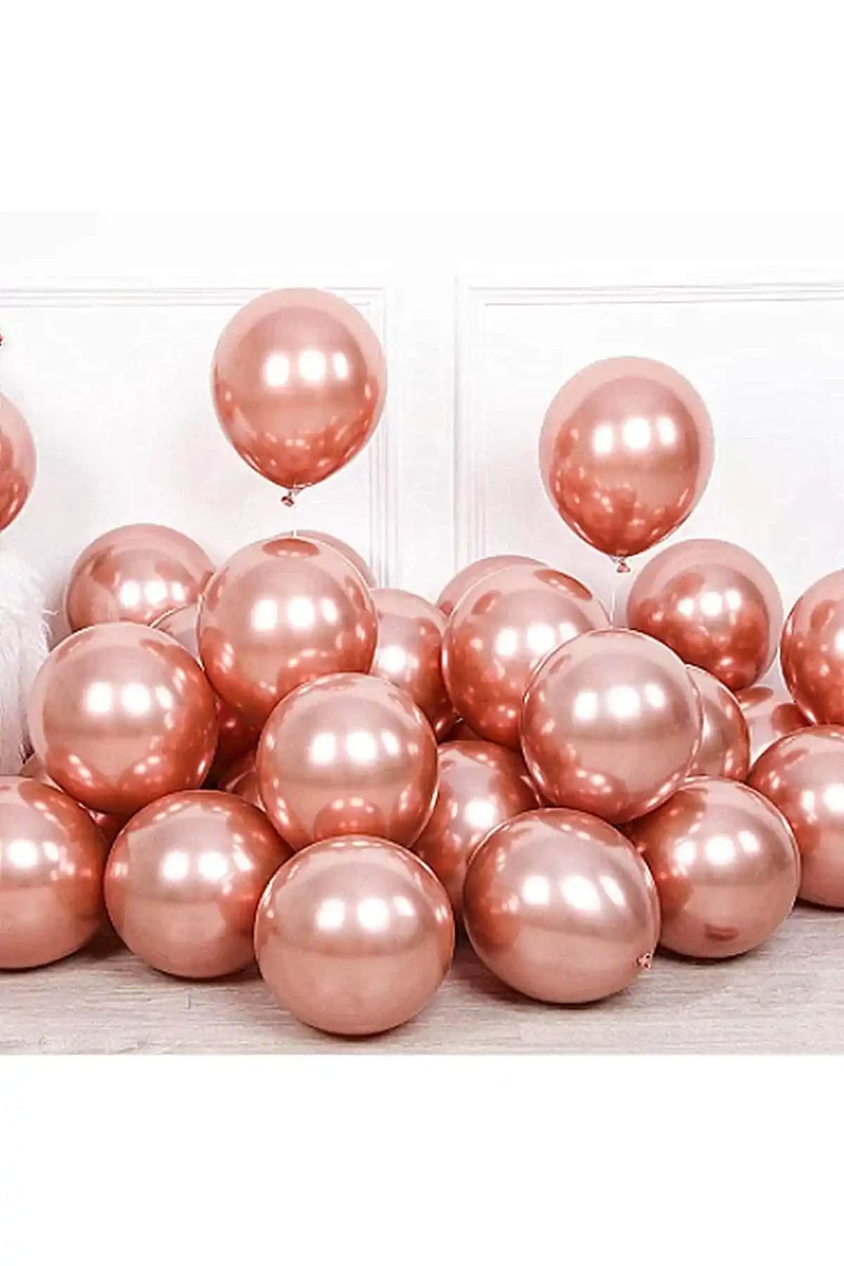 Krom Parlak Metalik Bakır Renkli 10'lu Parti Dolabı Şık ve Dayanıklı Organizasyon Malzemeleri