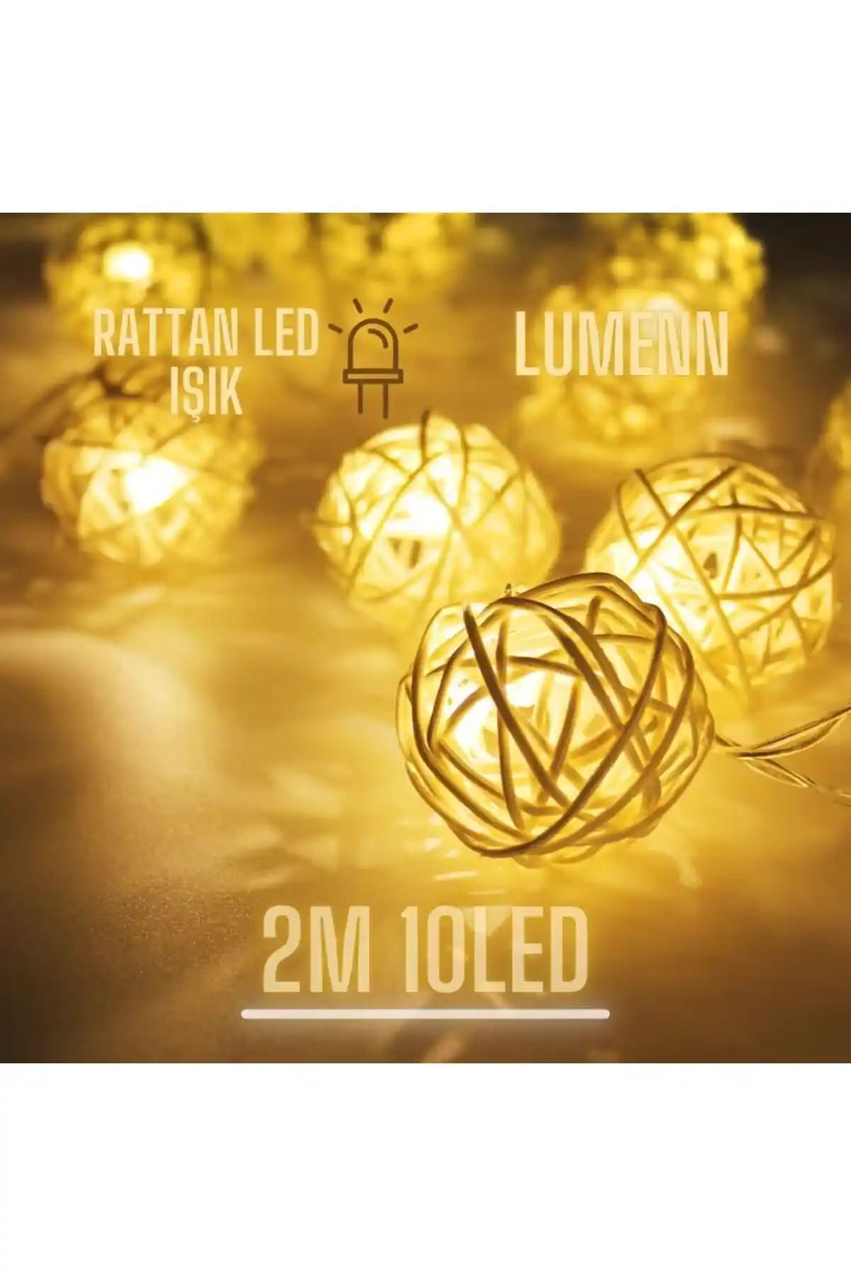 Lumenn Rattan Led Top Işık ile Doğal ve Sıcak Atmosferler Yaratın