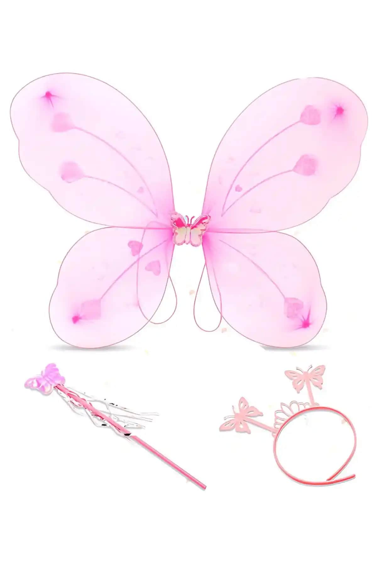 Niyet Reilaparty Kelebek Kanatları ve Tacı Seti Zarif ve Renkli Tasarımıyla Dikkat Çekiyor