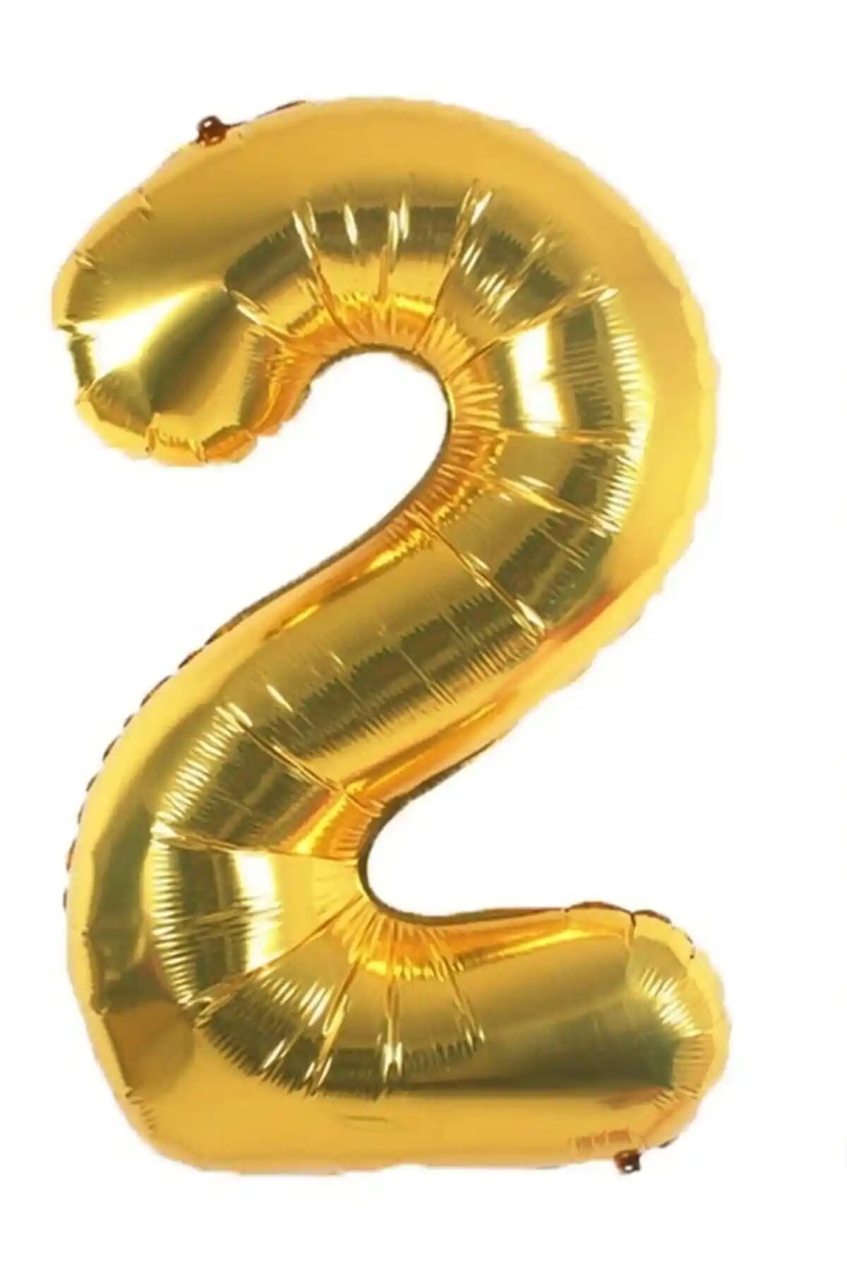 Onay Store Folyo Balon 2 Rakamı Helyum Balon Beyaz 36 cm ile Şık Organizasyonlar