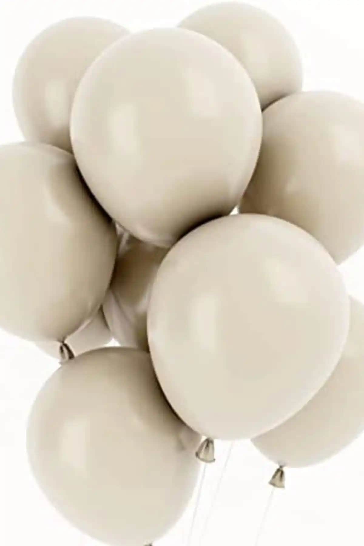 Parti Dolabı 10 Adet Pastel Renkli Deniz Kumu Retro Balonlar 12 inç Modern Dekorasyon