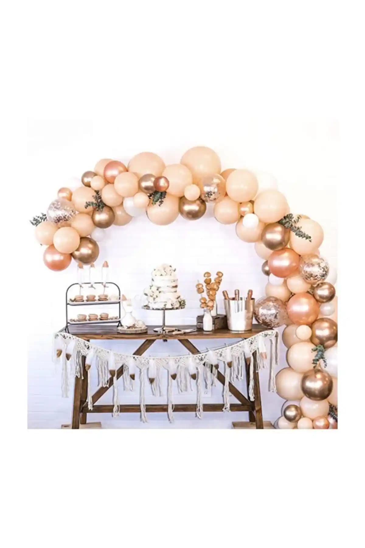 Parti Dolabı Açık Somon Rose Gold Krom Konfetili Balon Zincir Seti Detayları ve Kullanım İpuçları