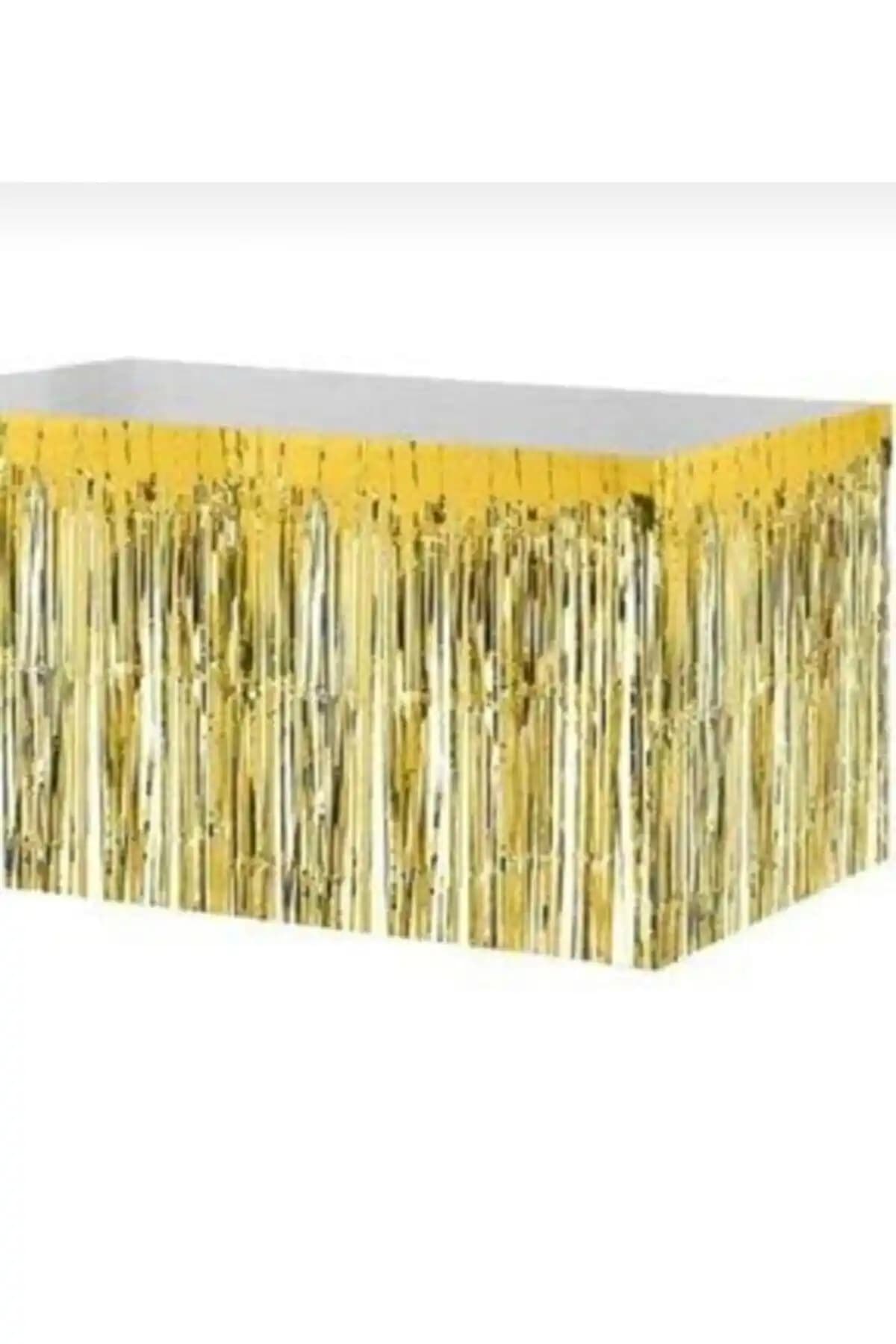 Parti Dolabı Metalik Folyo Püskül Gold ile Şık ve Renkli Organizasyon Dekorasyonu