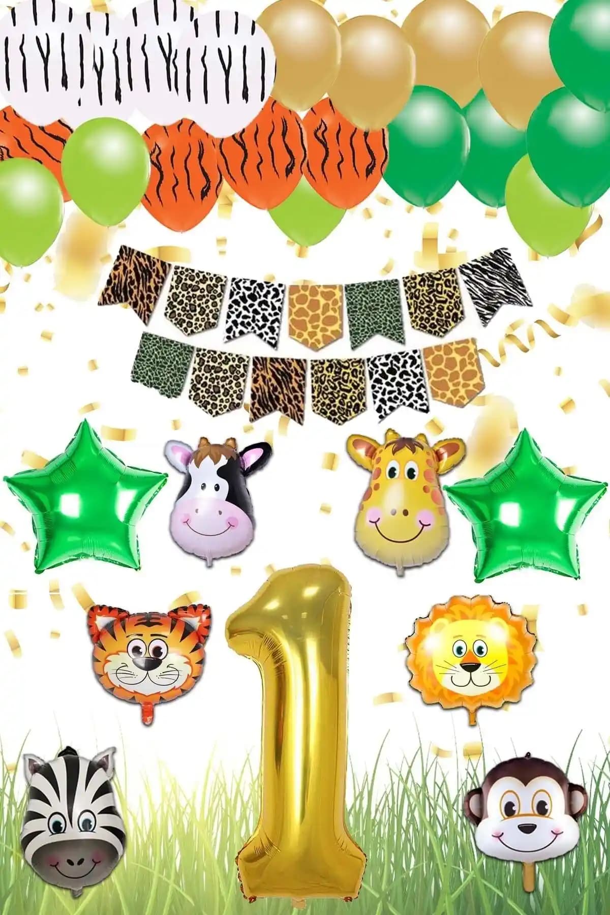 Patla<dı> Gitti Safari Konsepti 1 Yaş Doğum Günü Parti Kutlama Seti Detaylı İnceleme ve Tavsiyeler