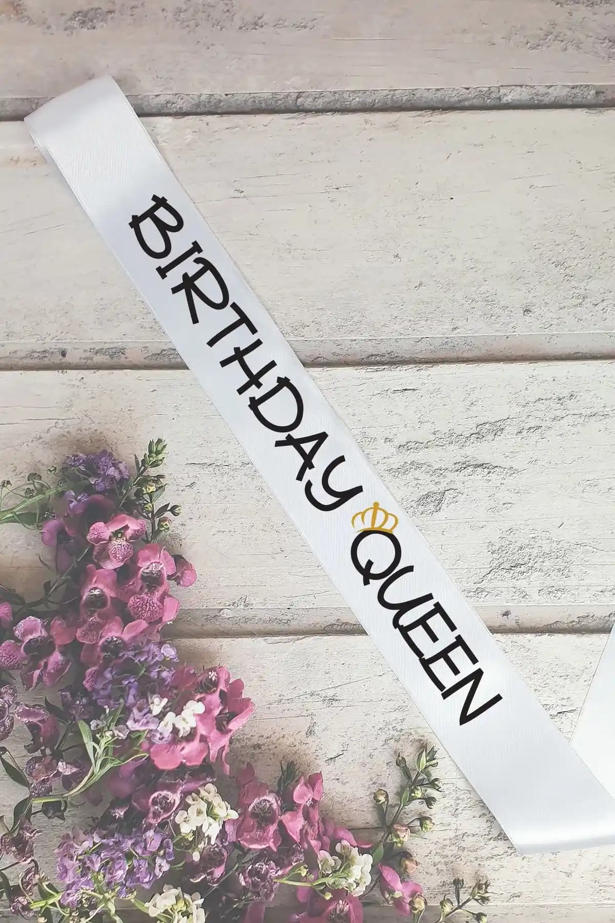 PEKSHOP Doğum Günü Kutlamaları İçin Şık ve Kullanışlı Birthday Queen Kuşağı