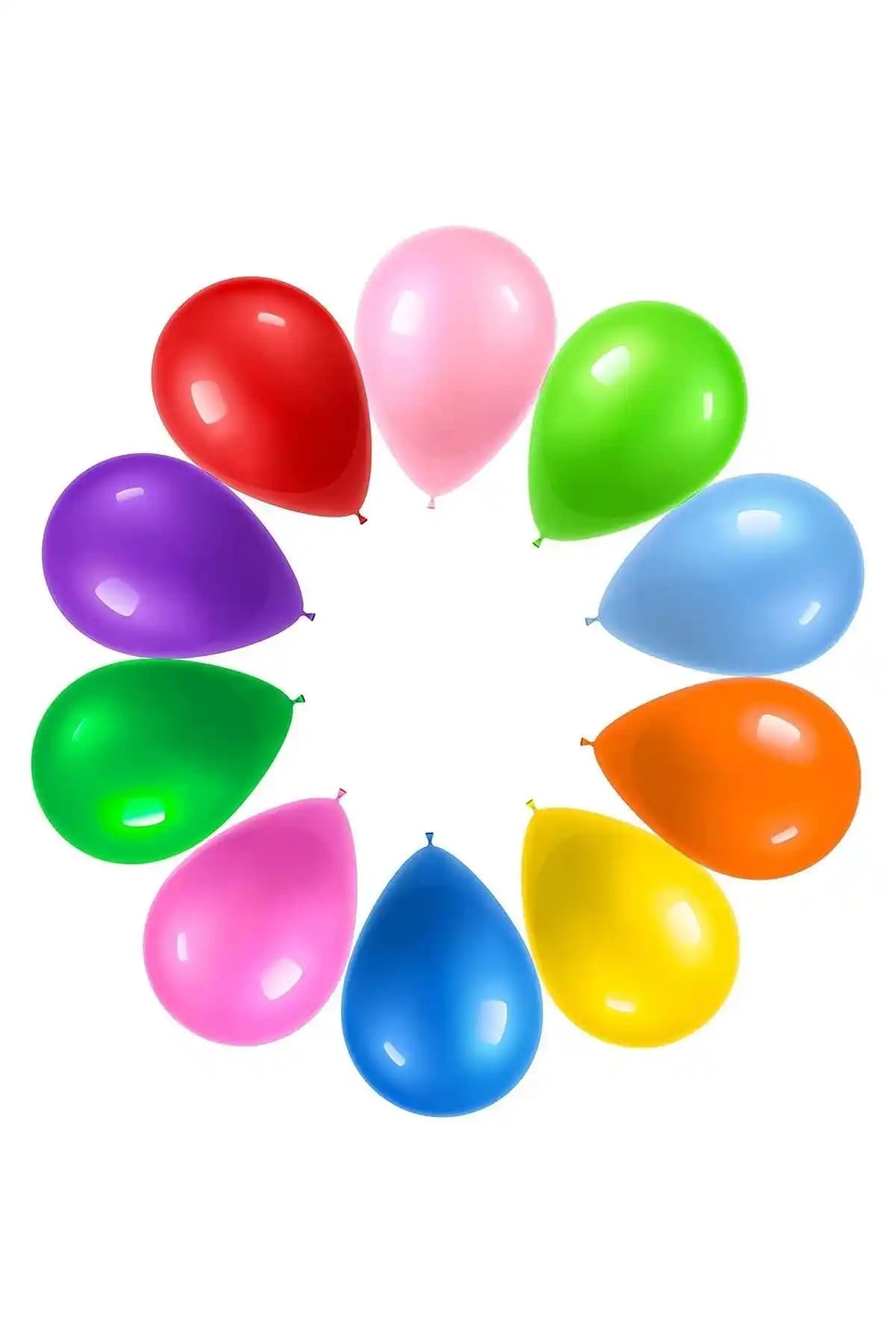 Renkli Balonlar ile Partilerinizi Canlandırın 10'lu Paketle Dekorasyonunuzu Tamamlayın