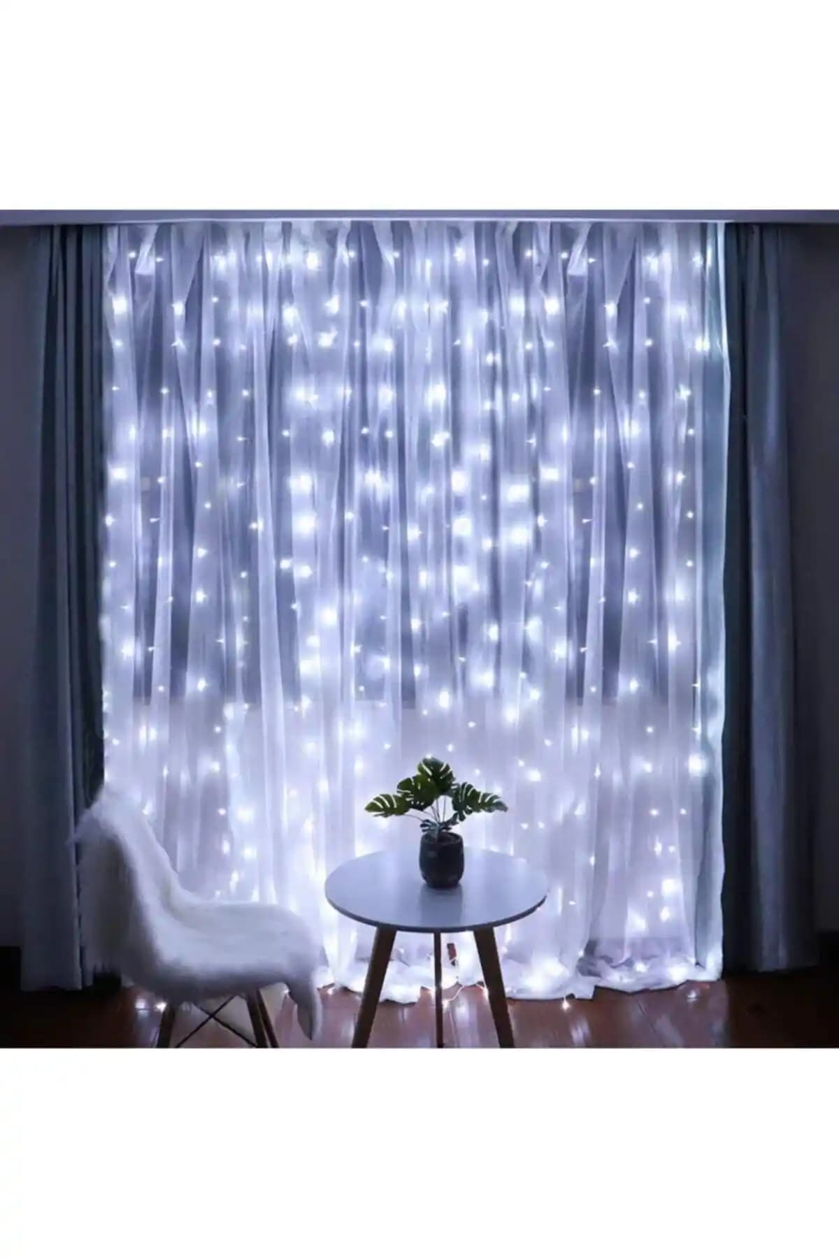 Rixos 2.5x2.5 Metre Beyaz Perde LED ile Modern Dekorasyon ve Dekoratif Kullanım İmkanları