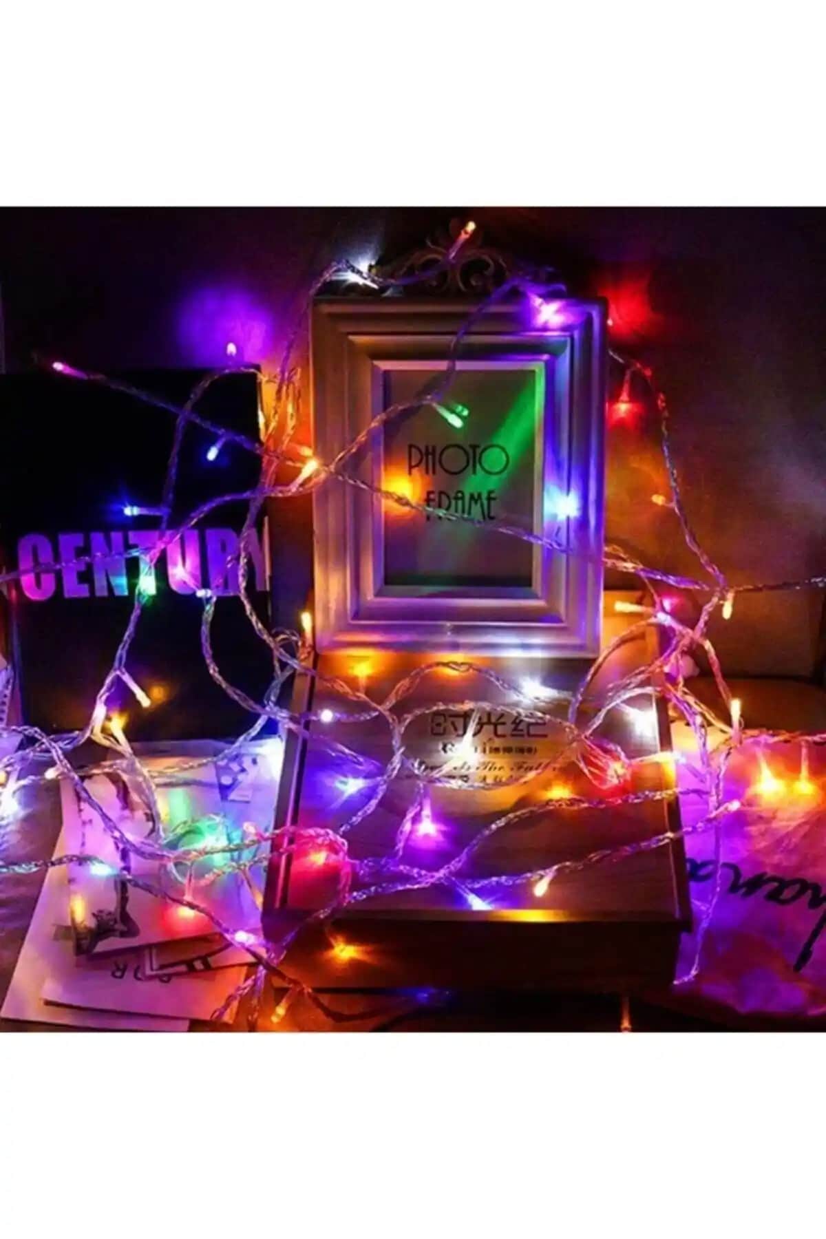 SARFEX 10 Metre 100 LED Çok Renkli Dekoratif Işık Şeridi Yılbaşı ve Organizasyonlar İçin