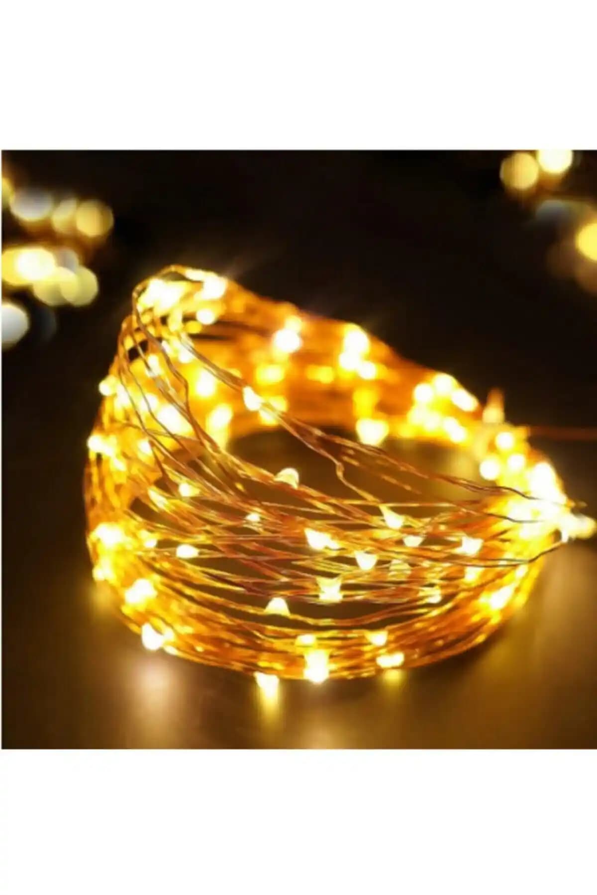 SULED SL-1059 USB 10 Metre Beyaz Peri LED Işık Seti İç ve Dış Mekan Dekorasyonu