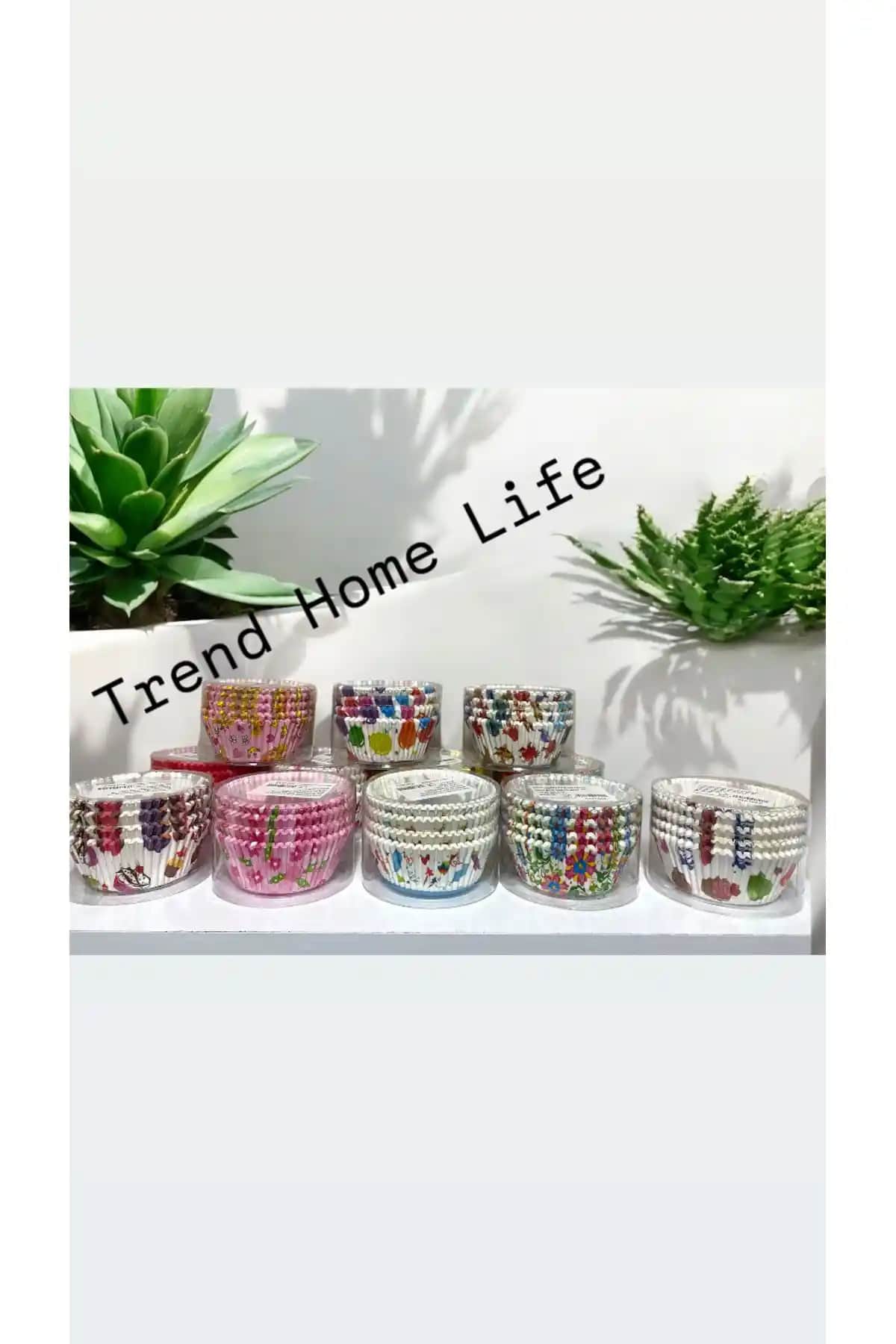 Trend Home Life 300 Adet Renkli Muffin ve Cupcake Kağıdı Seti ile Şık Sunumlar