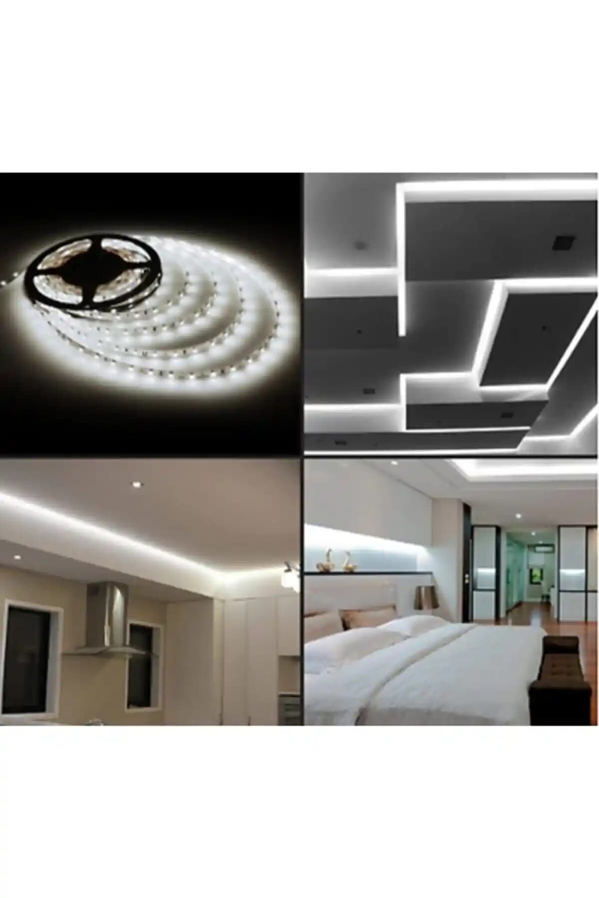 WOLFMAR 3 Çipli Beyaz Şerit LED ile Modern Dekorasyon ve Aydınlatma Çözümü