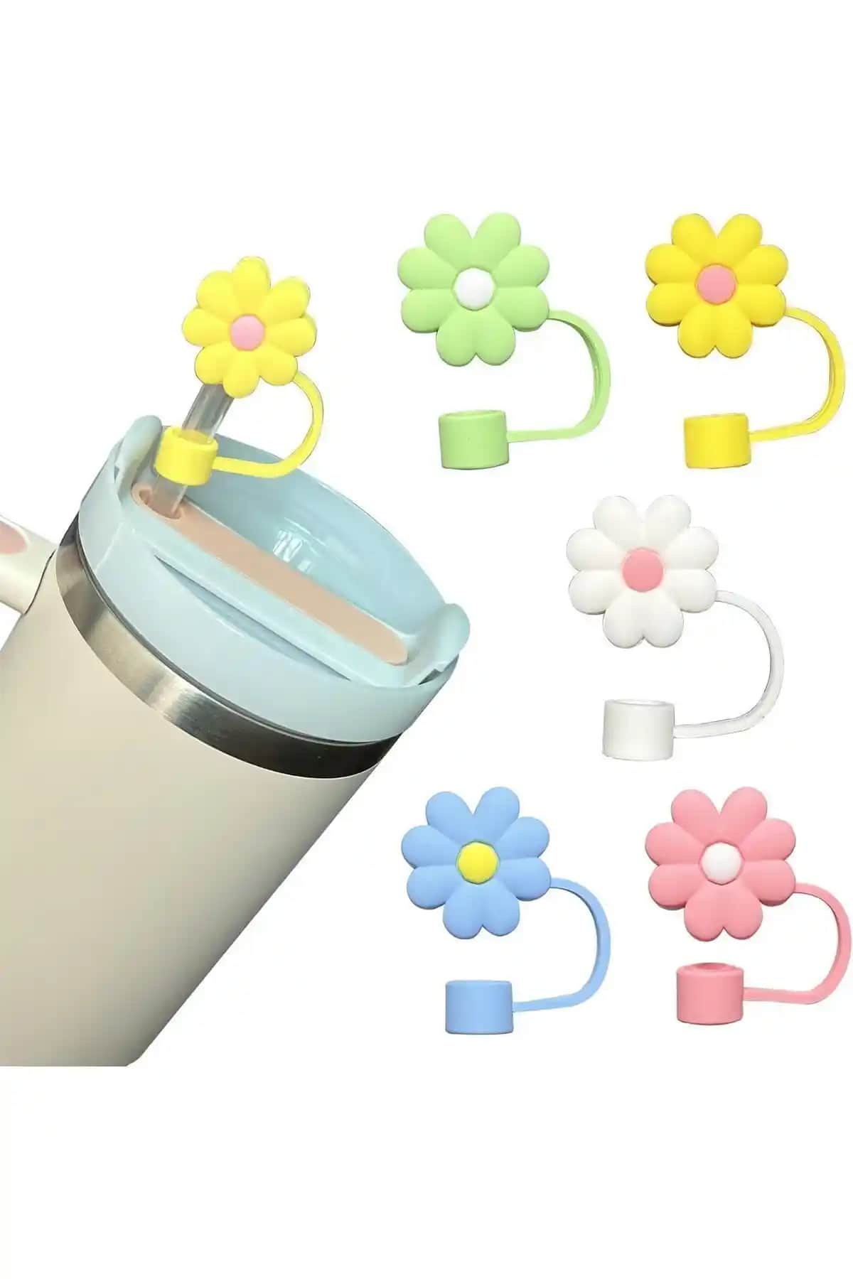 Yenigeldi 5'li Stanley Kupası Pipet Tıpası Kapakları Dayanıklı ve Hijyenik Koruma Çözümü