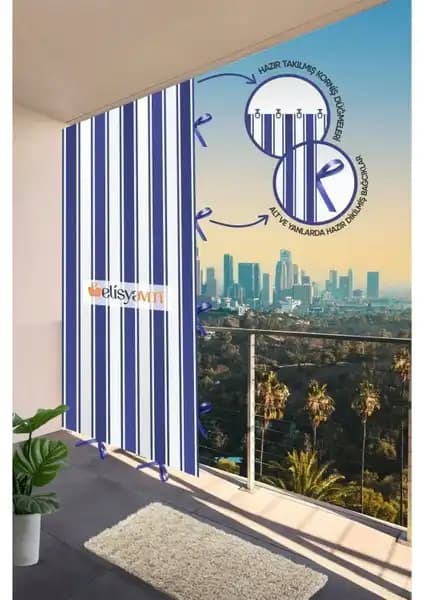 Balkon Perdesi Karşılaştırması: Best Always Çizgili Brandası ve Markahil Modelleri 2
