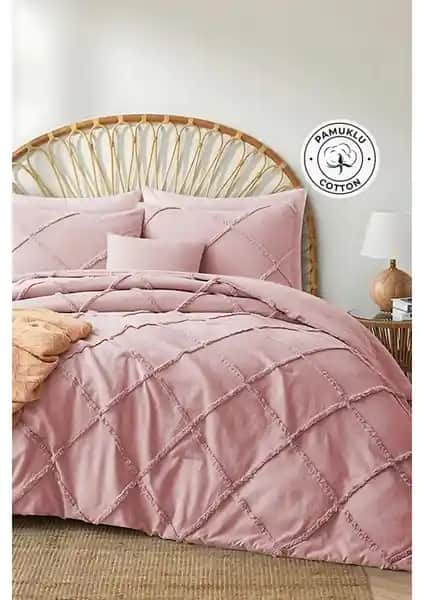 Evlen Home Collection Pamuklu Aimar ve Emmy Yatak Örtüsü Karşılaştırması