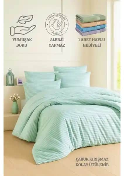 Formeya Çizgili ve Düğmeli Lastikli Nevresim Takımları Karşılaştırması