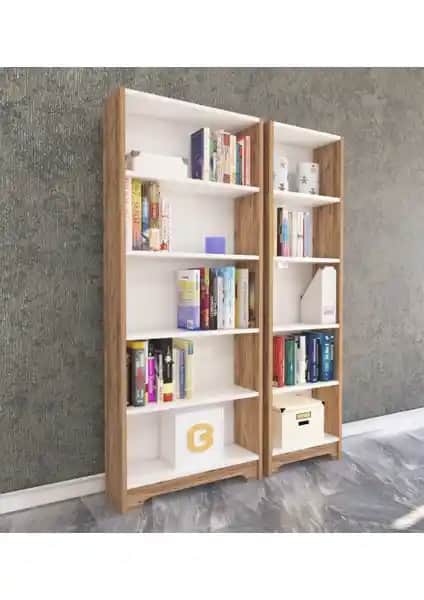 Nur Mobilya Ecrin ve Variant Concept Orkide Kitaplıklarının Karşılaştırması