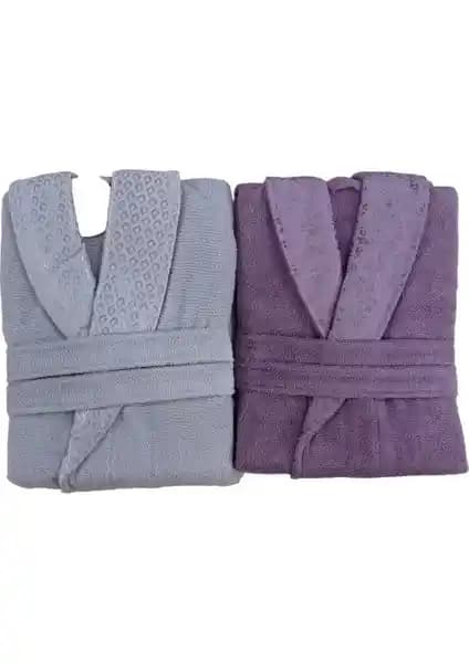 Özdilek Bornoz Setleri Karşılaştırması: Camellia Happy ve Dory Lila Gri Aile Setleri