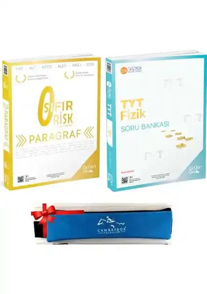 2025 TYT Sınavına Hazırlık Seti ÜçDörtBeş Yayınları Paragraf ve Fizik Kitapları ile Kalemlik