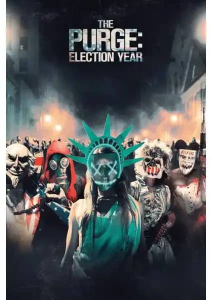 Aktüel The Purge Election Year 2016 Poster: Modern ve Dayanıklı Duvar Dekorasyonu Ürünü