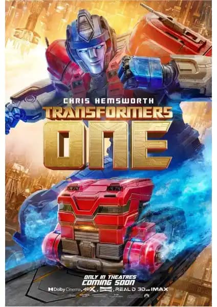 Aktüel Transformers One 2024 Poster: Modern ve Dayanıklı Duvar Dekorasyonu Seçeneği