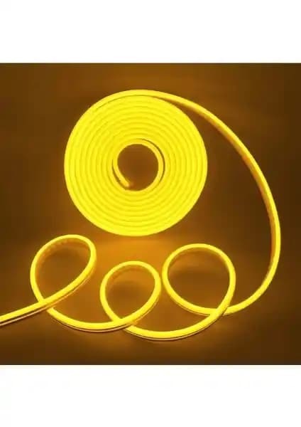 Bakio 12V Amber Neon LED Şerit ile Estetik ve Pratik Atmosfer Aydınlatma Çözümü