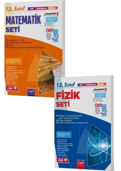 Çap Yayınları 12. Sınıf Matematik ve Fizik Seti Güncel İçerik ve Öğrenci Destekli Eğitim Kaynağı