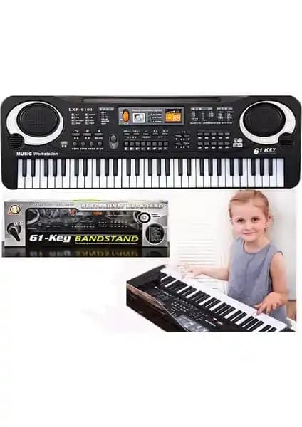 Çocuklar İçin 61 Tuşlu Elektronik Org Klavye Müzik Seti Eğlenceli ve Eğitici Bir Enstrüman