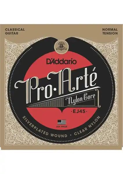 D'Addario EJ45 Pro-Arte Normal Tension Klasik Gitar Telleri Performans ve Dayanıklılık