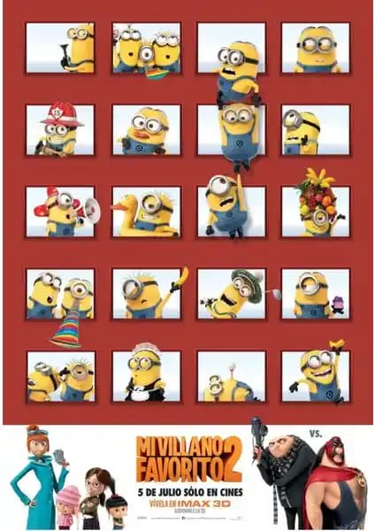 Despicable Me 2 Film Posteri Ev Dekorasyonu İçin Kaliteli ve Dayanıklı Seçenek